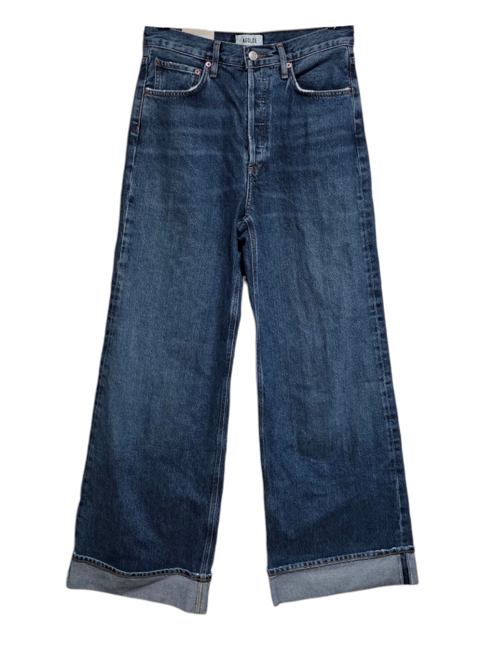 Agolde Dame High Rise Wide Leg Jeans in Control Size 27 NWT - Picture 3 of 6